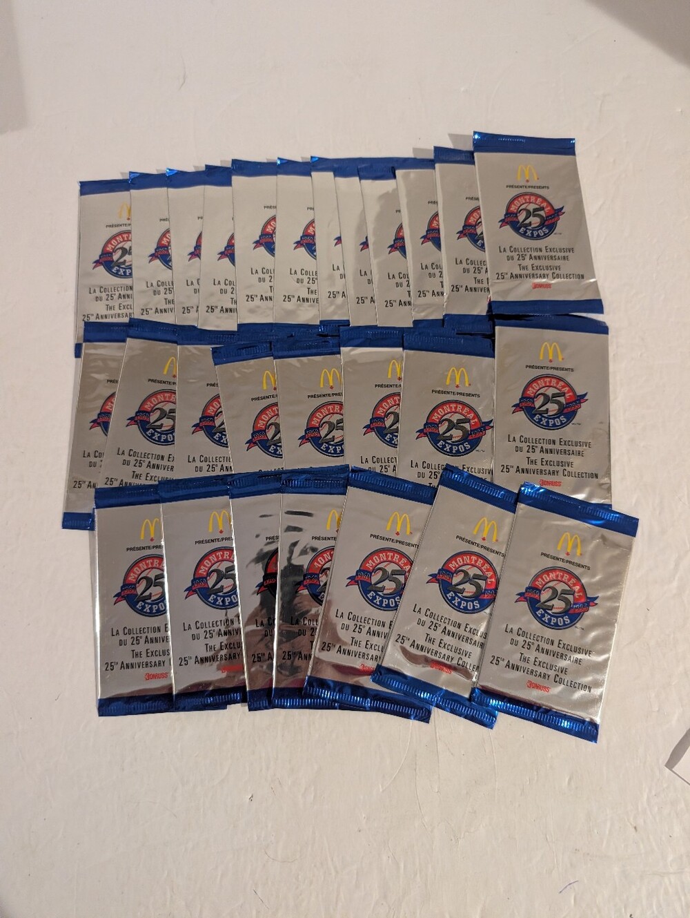 1993 McDonald's The Exclusive 25th Anniversary Collection Montreal Expos Cards